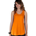 Juniors' LA T Fine Jersey Racer Back Longer-Length Tank Top